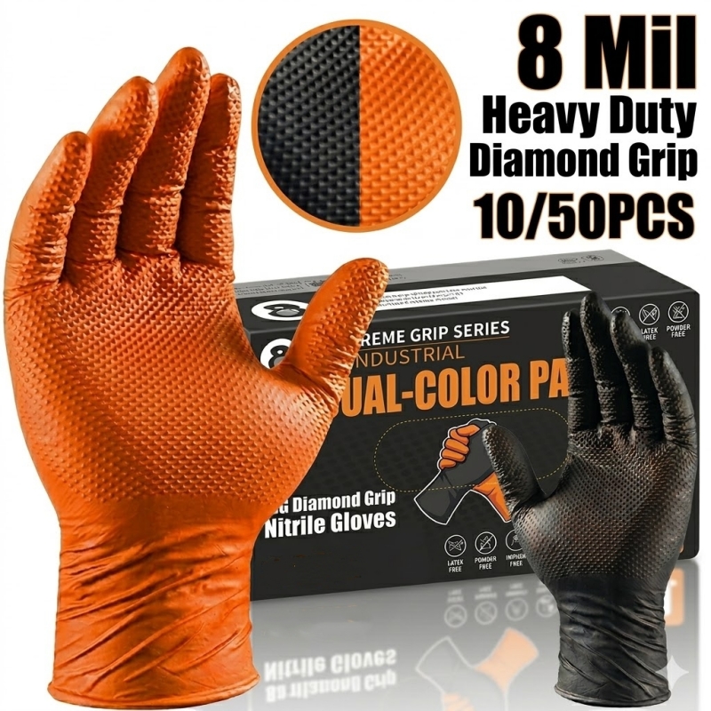 Guanti in Nitrile Arancioni Re - Nitrile Mechanic Glove recensione e prezzo