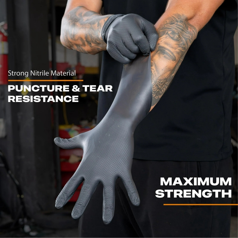 Guanti monouso in nitrile nero - Nitrile Mechanic Glove recensione e prezzo