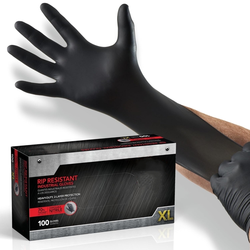 100 Pezzi Guanti in Nitrile Ne - Nitrile Mechanic Glove recensione e prezzo